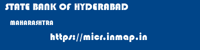 STATE BANK OF HYDERABAD  MAHARASHTRA     micr code